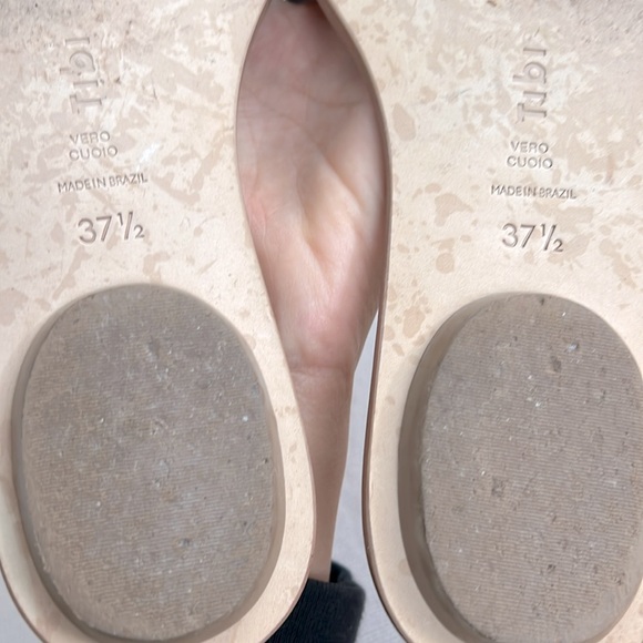 Tibi Womens Leather Knot Flat Sandals - navy - size 37.5 - Picture 9 of 10